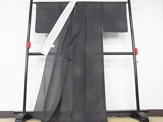Amazon.co.jp: 平和屋-こころ店□極上 夏物 小紋 紗 蜘蛛の巣 着丈